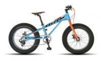 Фэтбайк / fatbike Totem 2017 T16B803B, сине-оранжевый, детский, колёса 20 x 4.0 Chaoyang Big Daddy 120 TPI