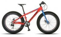 Фэтбайк / fatbike Totem 2017 T16B802B, размер рамы 13", красно-синий, подростковый, колёса 24 x 4.0