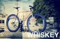 The Whiskey Pure Fix. Серая рама с синими ободами. The Whiskey Pure Fix. Серая рама с синими ободами.