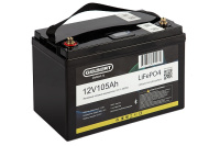 Литиевый тяговый аккумулятор Gelbert LiFePO4 (12V/105Ah/100А/1,260Wh) [ 6-EVF-100] Bluetooth