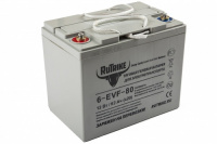 Тяговый гелевый аккумулятор RuTrike 6-EVF-80 (12V 80 Ач) АКБ Gel