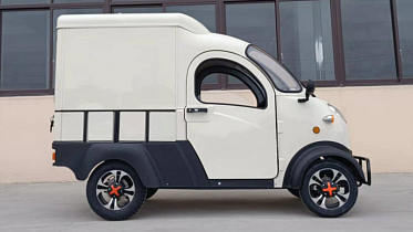 Электроцикл GreenCamel Тендер X1200 Квадро (72V 2500W) кабина, BOX, понижающая 