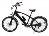 Электровелосипед GreenCamel Санта (R26 500W 48V 10Ah) Алюм, 6скор (Цвет: Черный)
