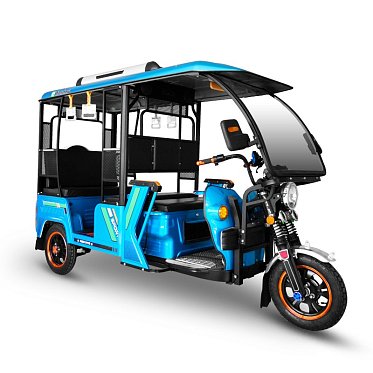 Трицикл пассажирский GreenCamel Пони Рикша (48V 1000W 30 км/ч) крыша, дифф 