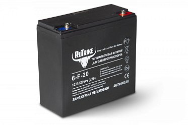 Тяговый гелевый аккумулятор RuTrike 6-F-20 (12V22A/H C20) Rut4580