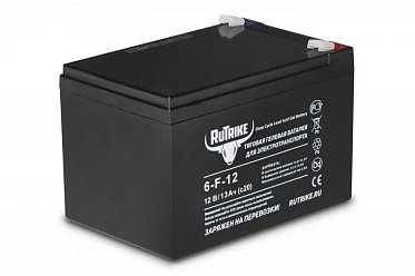 Тяговый гелевый аккумулятор RuTrike 6-F-12 (12V13A/H C20) Rut4579