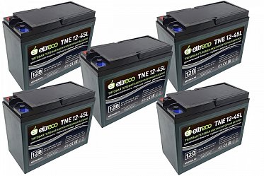 Комплект тяговых аккумуляторов Eltreco TNE12-45 60V38A/H C3) 