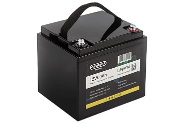 Литиевый тяговый аккумулятор Gelbert LiFePO4 (12V/50Ah/50A/600Wh) [6-GFM-38] 0000175