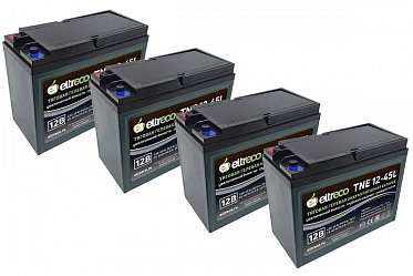 Комплект тяговых аккумуляторов Eltreco TNE12-45 (48V38A/H C3) 