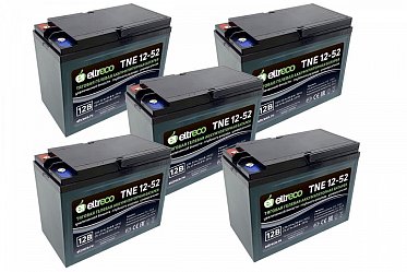 Комплект тяговых аккумуляторов Eltreco TNE12-52 (60V45A/H C3) 