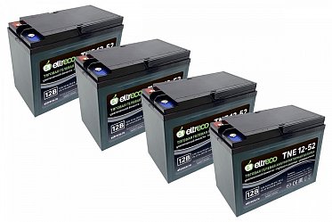 Комплект тяговых аккумуляторов Eltreco TNE12-52 (48V45A/H C3) 