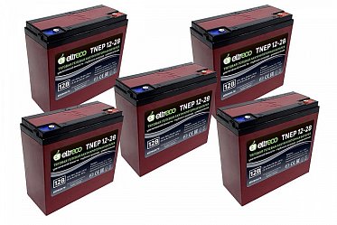 Комплект тяговых аккумуляторов Eltreco TNEP12-28 (60V23.5A/H C3) 